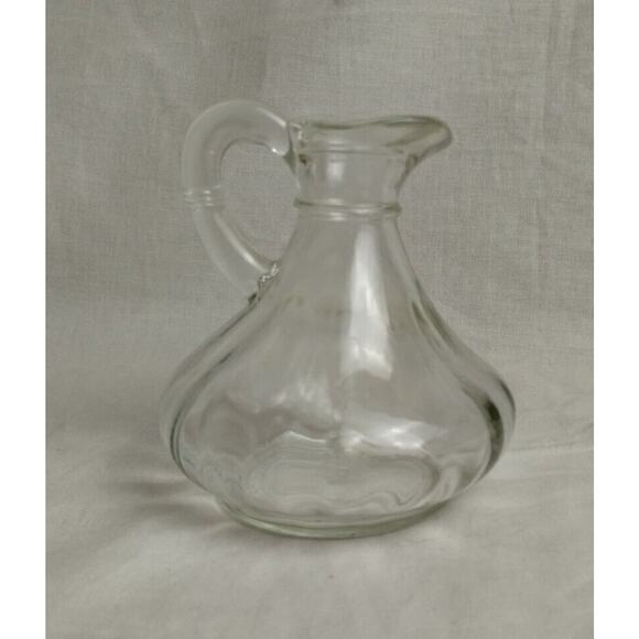 Vintage Anchor Hocking Clear Glass Oil/Vinegar Cruet Bottle - No Stopper - Picture 2 of 6